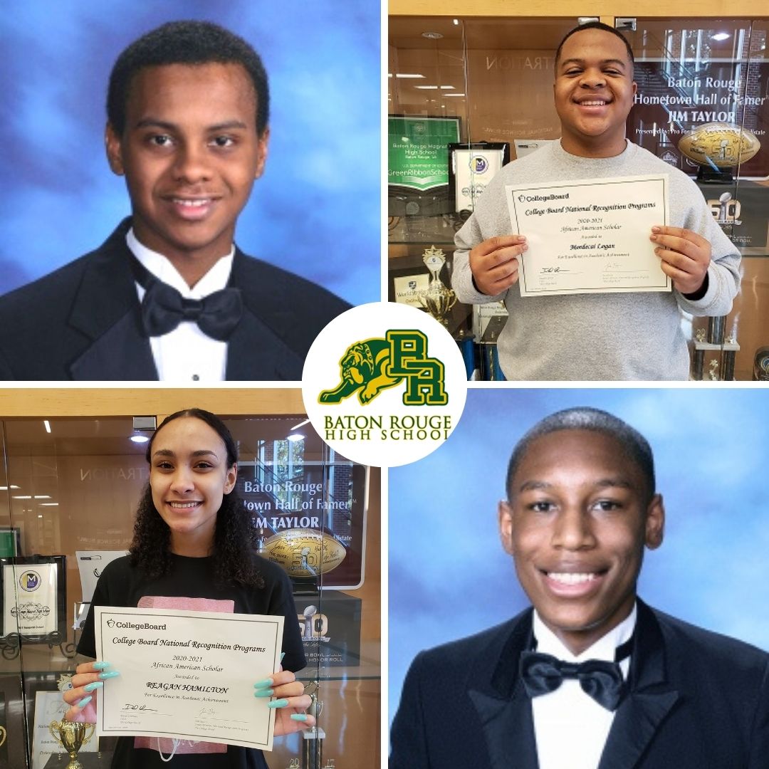 Four BRHS Seniors Named African American Scholars by the